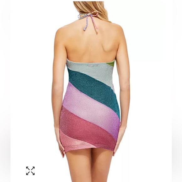 KURT GEIGER LONDON Rainbow Mini Dress Size M - Picture 7 of 7